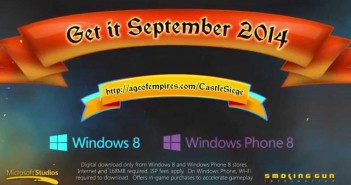 Ανακοινώθηκε το Age Of Empires: Castle Siege για Windows 8