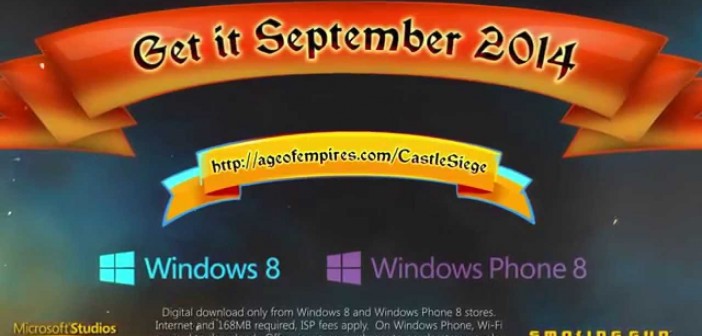 Ανακοινώθηκε το Age Of Empires: Castle Siege για Windows 8