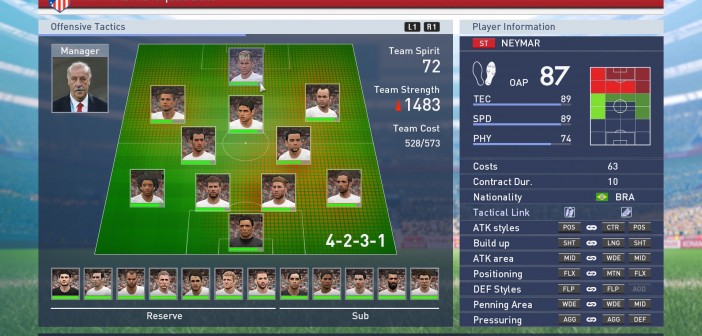 Pro Evolution Soccer 2015 PES2015_myClub_ScudMenu