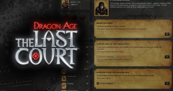Dragon Age: The Last Court – Text adventure για το Dragon Age Keep